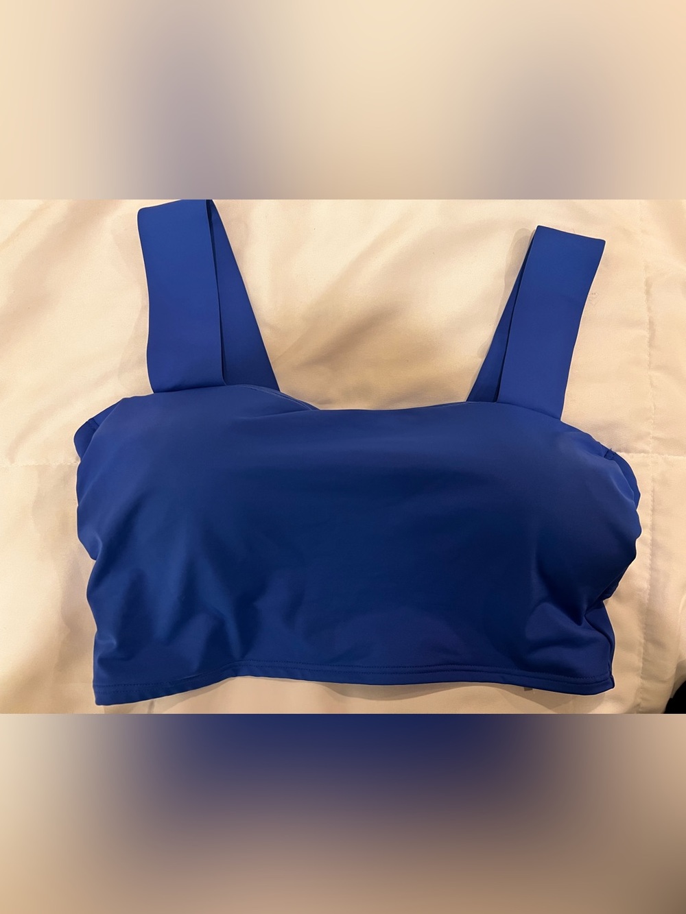 Lands' End Royal Blue Crop Tank Top